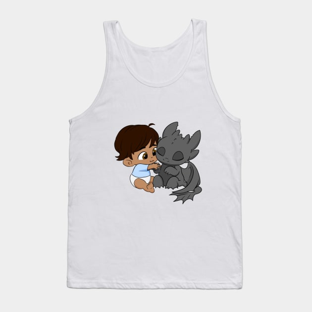 Birthday boy 2, how to train your dragon, baby dragon toothless and hiccup, BLM Tank Top by PrimeStore